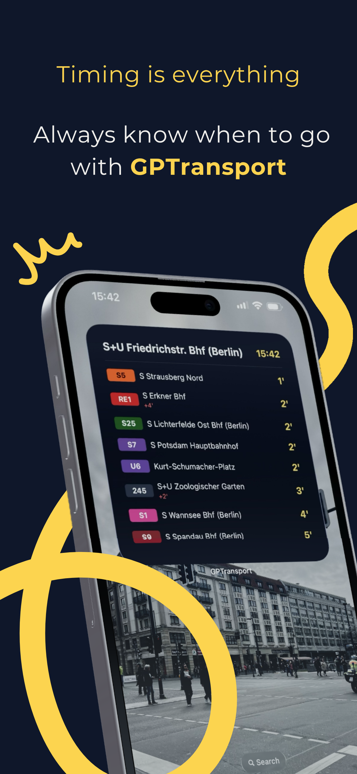 GPTransport hero screen