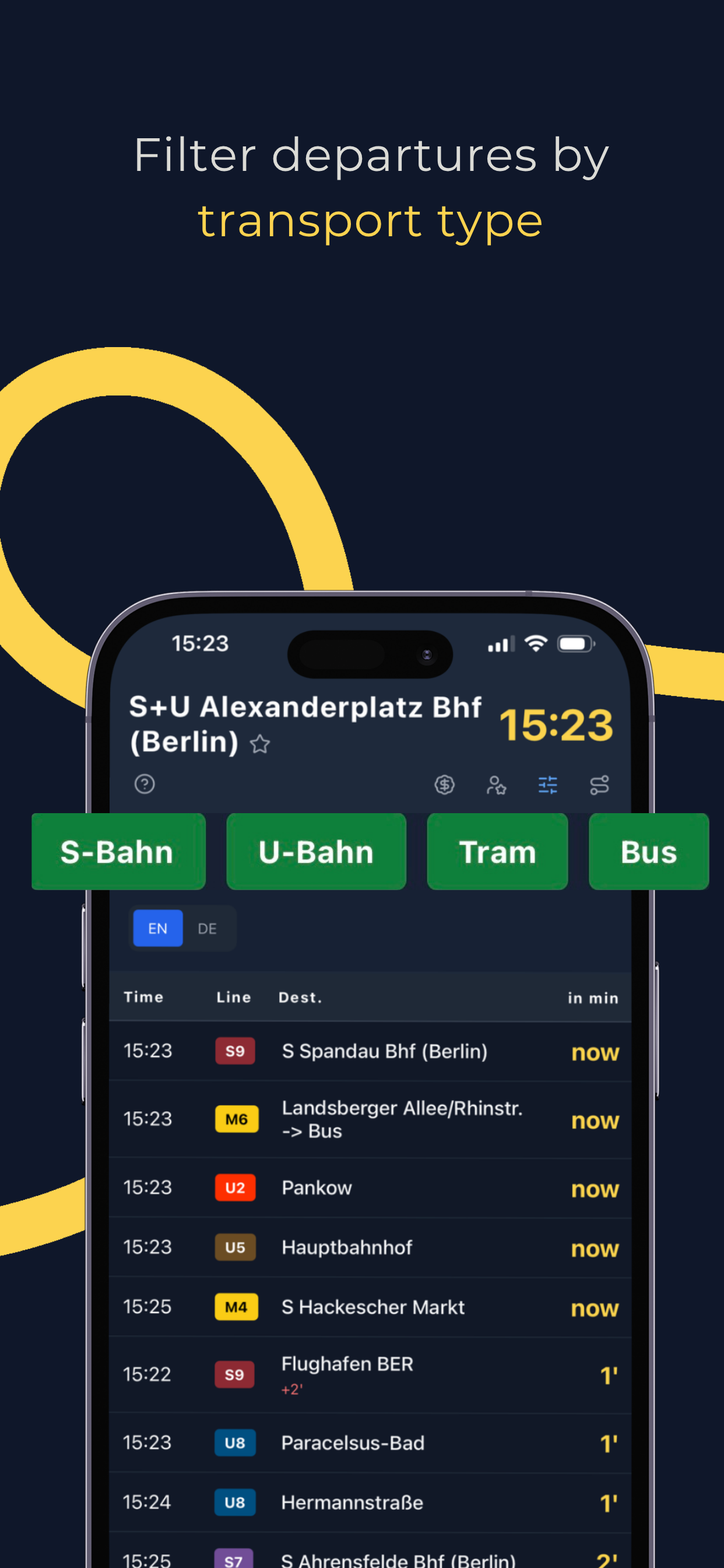 Transport filters
